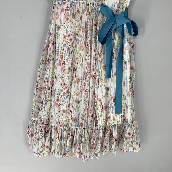 Alexis Floral Maxi Dress with Blue Accents - Picture 5 of 14